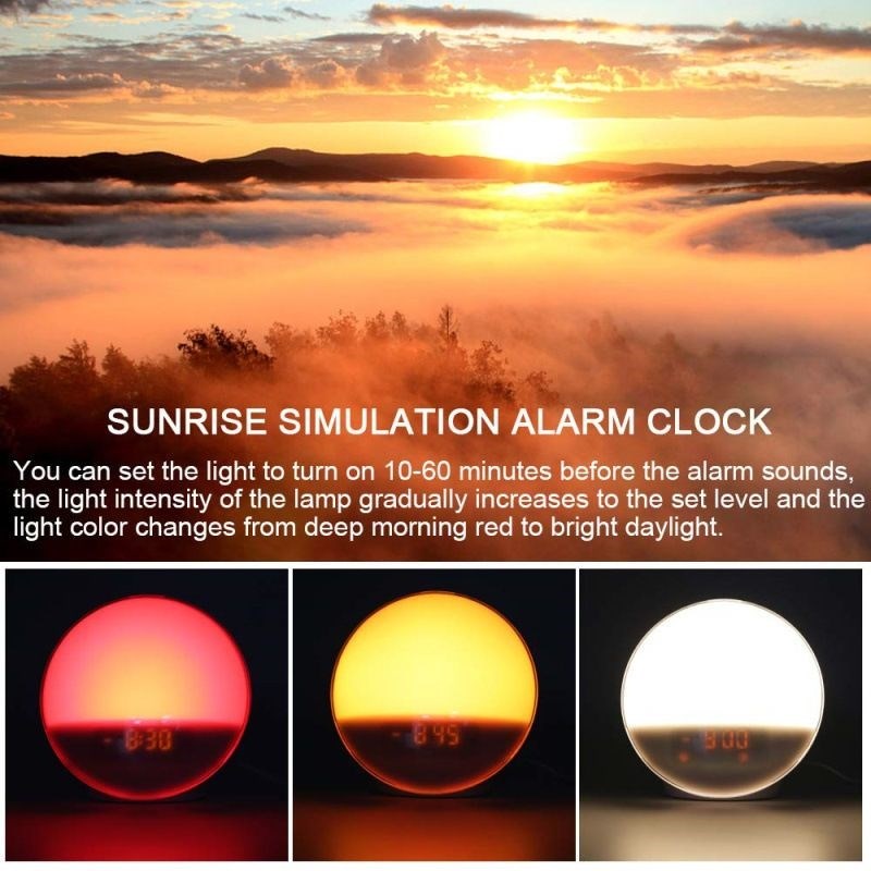 Sunrise simulation colour stages